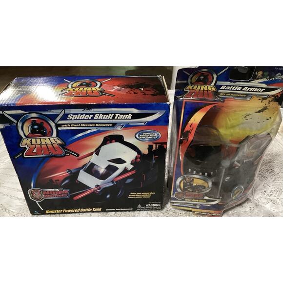 New Kung Zhu Ninja Warriors Spider Skull Battle Tank Vehicle & Azer Dark Jonin - Picture 1 of 8